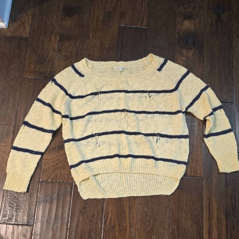 Miracle Yellow and Black Striped Sweater
